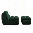 thumbnail image 4 of Modern Corduroy Lounge Chair with Ottoman for Small Spaces (31.89"×39.72"×29.53"), 4 of 19