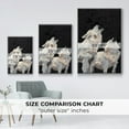 thumbnail image 4 of Midnight Wolves Framed Premium Gallery Wrapped Canvas - Ready to Hang - 25 x 37 - White Floating Frame, 4 of 9
