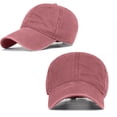 thumbnail image 2 of pxiakgy hats for women solid cotton cap visor simple color women's baseball casual baseball caps red + one size, 2 of 3