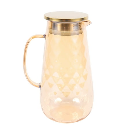 

54Oz Glass Pitcher with Lid Pitcher Water Jug Hot Cold Water Ice Tea