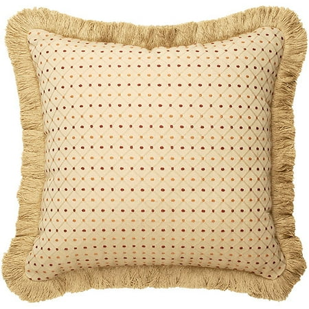 Better Homes and Gardens Diamond Square Pillow, Gold