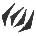 thumbnail image 4 of Lip 4pcs Car Front Bumper Lip Diffuser Splitter Fins Body Spoiler, 4 of 8