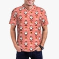 thumbnail image 1 of Balery Merry Christmas Santa Claus Camisa Polo de Hombre con Estampado, de Manga Corta y Tejido Medio, Camisa Tipo Golf Polo-4X-Large, 1 of 6