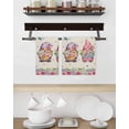 thumbnail image 3 of Spring Gnomes Kitchen Dish Towels for Drying Dishes Set of 2, Vintage Botanical Blossom Rose Leaves Waffle Weave Microfiber Hand Tea Bathroom Towels Quick Dry & Absorbent Towel 15.7x23.6, 3 of 7