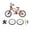 Orange, variant on Milaget Mini Alloy BMX Finger Bike Bike Fans Kids Children Wheel Toy Game Decoration Black