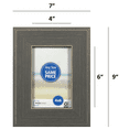Mainstays 4x6 Step Gray Tabletop Picture Frame