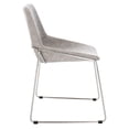 thumbnail image 4 of SAFAVIEH Alexis Mid-Century Dining Chair, Stone Grey, Set of 2, 4 of 13