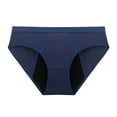 thumbnail image 6 of KHONTS Women's Wide Waistband Mid Rise Period Underwear Leak Proof Month Cycle Hipster Breathable Panties Dark Blue M, 6 of 9