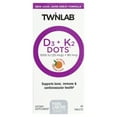 thumbnail image 3 of Twinlab D3 + K2 Dots - Vitamin D3 & Vitamin K2 Supplement for Immune Support, Bone Health & Heart Health - Vitamin D 1000 IU + Vitamin K 90 mcg for Bone Strength, Tangerine Flavor, 60 Tablets, 2-Pack, 3 of 9