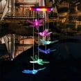 thumbnail image 3 of Eyfqtcs Lámparas De Carillón De Viento Solar, Luces Colgantes, Decoración De Jardín Para El Hogar (Libélula), 3 of 9