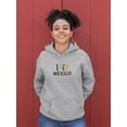 thumbnail image 2 of I Love Mexico, Burrito Hoodie Women -Smartprints Designs, Female x-Large, 2 of 4