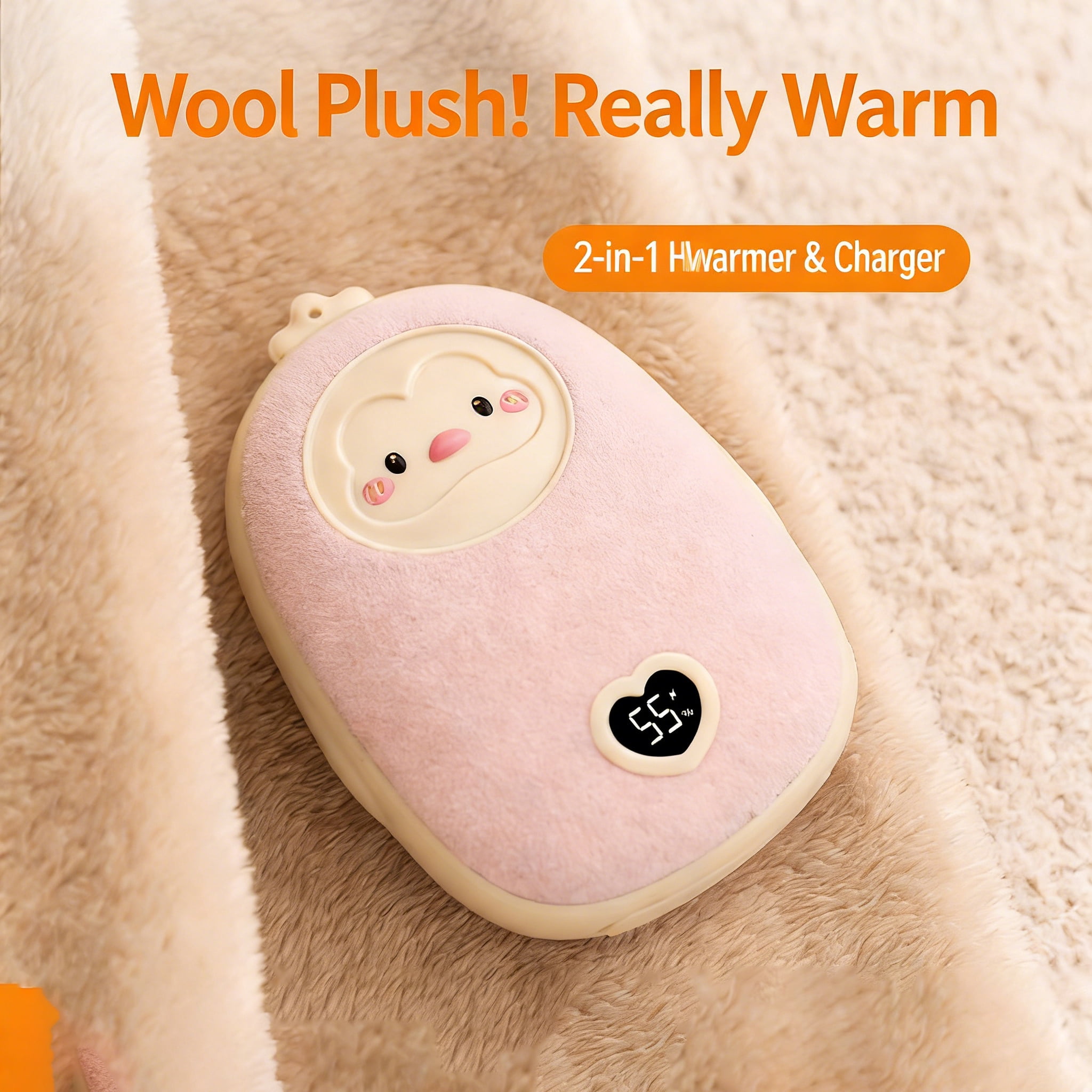 Hand Warmers Rechargeable 1 Pack,Smart Chips Electric Hand Warmers, Portable Pocket Heater, Gifts for Christmas, Outdoor, Hunting, Golf, Camping Accessories,Style 5