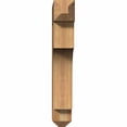thumbnail image 2 of Ekena Millwork 6"W x 26"D x 38"H Westlake Craftsman Rough Sawn Bracket, Western Red Cedar, 2 of 13
