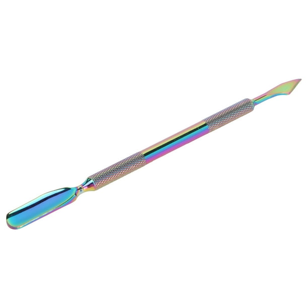Empujador De Cutículas, Empujador Removedor De Cutículas De Manicura Herramienta De Manicura De Acero Inoxidable De Gran Tamaño Ampliamente Aplicable Para Principiantes Para