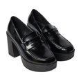 thumbnail image 1 of Faith Womens Cash Chunky High Heel Penny Loafers, 1 of 4