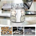 thumbnail image 6 of Yayeee Ashtray with Lid for Cigarette Smokeless Stainless Steel Home Ash Holder, Green Cute Cat, 6 of 7