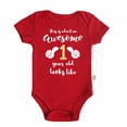 thumbnail image 2 of Toddler Girls Boys 1st Birthday Rompers Short Sleeve Soft Baby Bodysuit Romper For Infant First Birthday Jumpsuit Cute Outfits 0-3 Months, 2 of 3