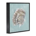 thumbnail image 4 of Stupell Industries Brushed Clam Shell Coastal Painting Black Framed Art Print Wall Art, 17 x 17, 4 of 10