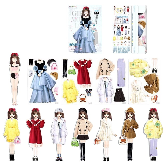 Maojin Toy Story Juguetes Magnetic Dress Up Baby, Magnetic Princess Dress Up Paper Doll Magnet Dress Up Games, Girls Magnetic Dress Up Sticker Puzzle
