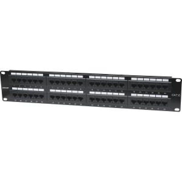 Panel Parcheo Cat 6 Intellinet 48 Ptos 2 Niv Rack
