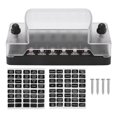 thumbnail image 1 of Lame Fusible Bloc 6 Façon Imperméable à l'Eau Couvercle Transparent PC Porte-Fusible pour 12V 24V Car Ship, 1 of 14