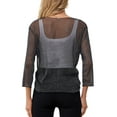 thumbnail image 3 of Anygrew Womens Sheer Shrug Tie Top Bolero Cardigan Lightweight Shrug, 3 of 5