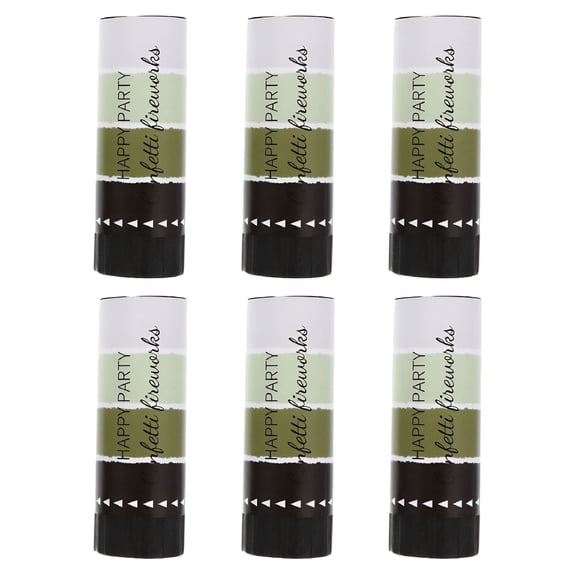 BESTSKY 6Pcs 11CM Party Confetti Cannons Hand-held Confetti Tubes Party Supplies