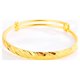 thumbnail image 3 of pulsera de cobre dorado aluvial para mujer, joyería de moda para fiestas y bodas, para niñas y mujeres., 3 of 5