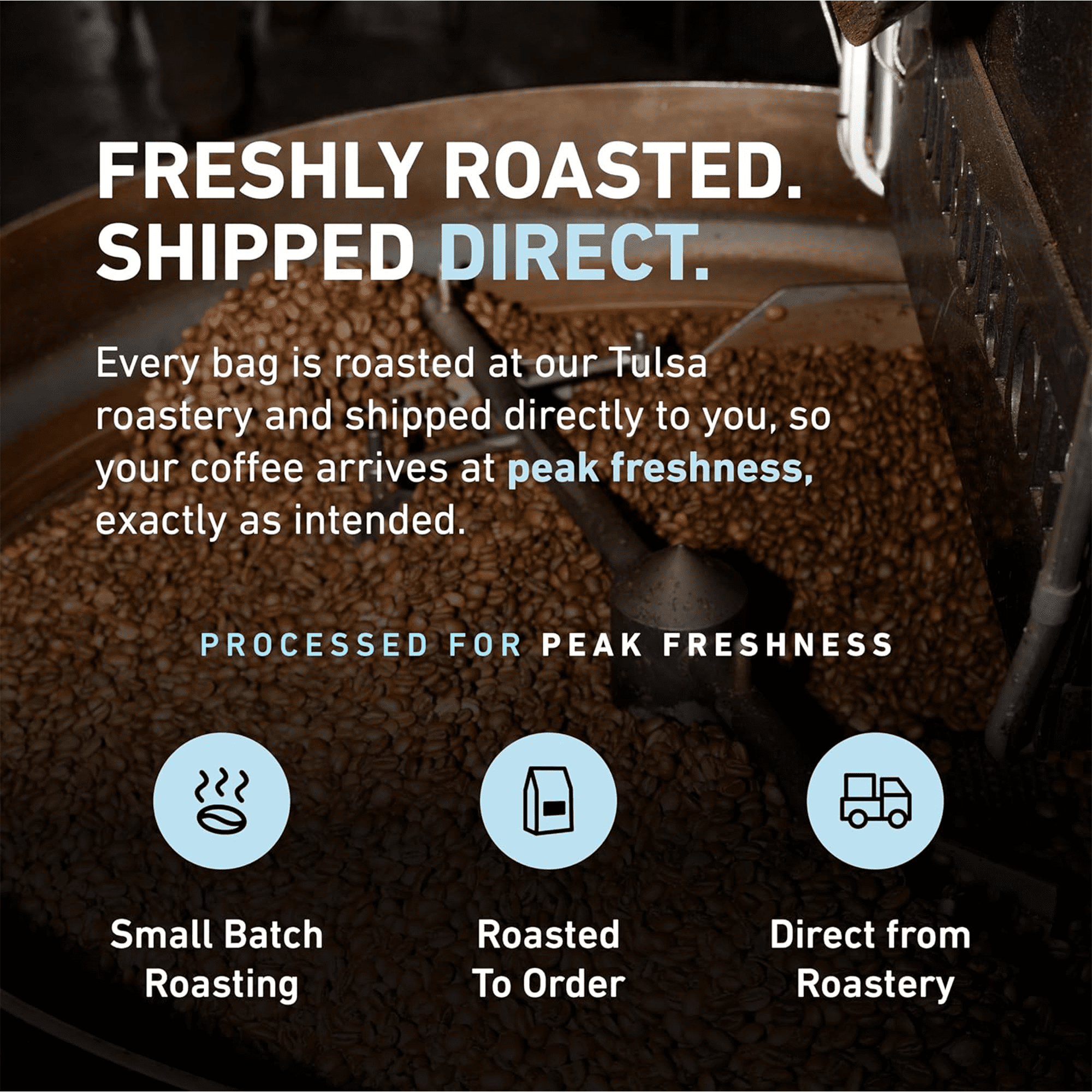 Local Topeca Coffee Signature Espresso Blend Whole Bean Medium Roast Coffee, 12 oz Bag
