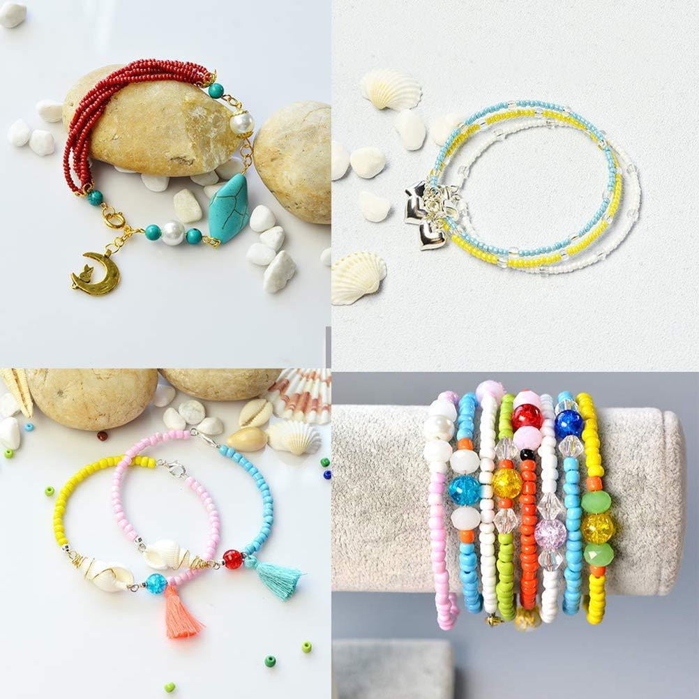 FRCOLOR  Beads for Necklace Making Glass Jewelry Bracelets Necklaces