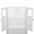 thumbnail image 5 of PAPROOS Over the Toilet Storage Cabinet, Bathroom Space Saver Organizer above Toilet with Adjustable Shelf and 2 Doors, White #3, 5 of 9