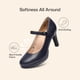 thumbnail image 4 of Zapatos de Tacón Mary Jane para Mujer DREAM PAIRS Azul Marino con Tacón de 3.5", 4 of 9