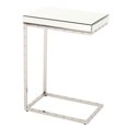 thumbnail image 3 of Noble House Ayarie Mirrored Side Table with Rivet, Clear, 3 of 13