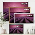 thumbnail image 4 of Designart 'Dramatic Clouds and Sunrise Over Lavender Field XI' Farmhouse Framed Canvas Wall Art Print, 4 of 5