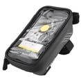 thumbnail image 3 of Bolsa de almacenamiento para manillar de bicicleta, resistente al agua y al aire libre, funda rígida para teléfono, color negro, 3 of 14