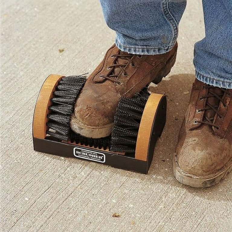 H1 Heavy Duty Outdoor Shoe Scrubber Cleaner, Black Boot Brush with