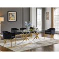 thumbnail image 2 of Best Master Dalton Black Velvet Side Chair in Gold, 2 of 2
