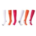 thumbnail image 3 of Compression Socks Elastic Fashion 6 Pairs Knee High Socks Compression Stockings, 3 of 8