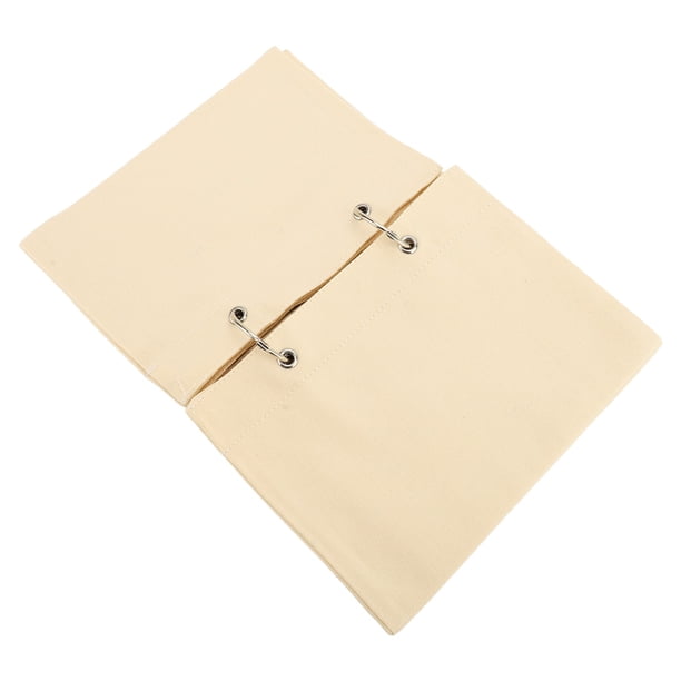 Cuaderno de Tela, Cuaderno de Tela en de Lino Portátil de Lino Portátil de Anillo Suave y para escrita
