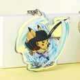 thumbnail image 2 of Llaveros personalizados de dibujos animados, colgante de logotipo acrílico transparente con holograma, foto personalizada de Anime, 2 of 5