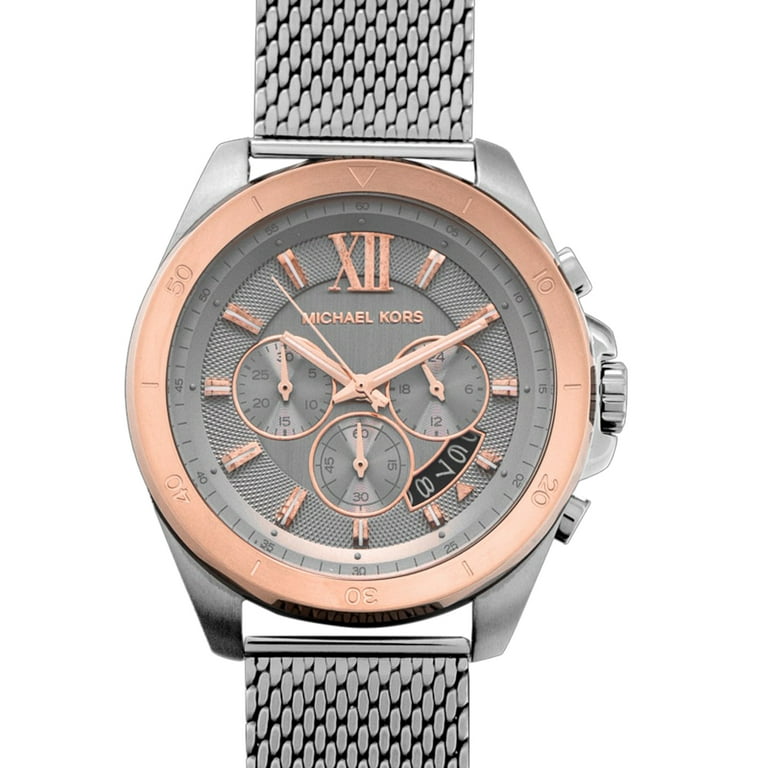 コルチンMK Michael Kors Brecken Chronograph Quartz Grey Dial Men's