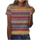 thumbnail image 1 of Tops de Ajuste Suelto para las Mujeres Sudadera Casual Impresa Manga Corta Cuello Redondo Superior, Poliéster, 1 of 4