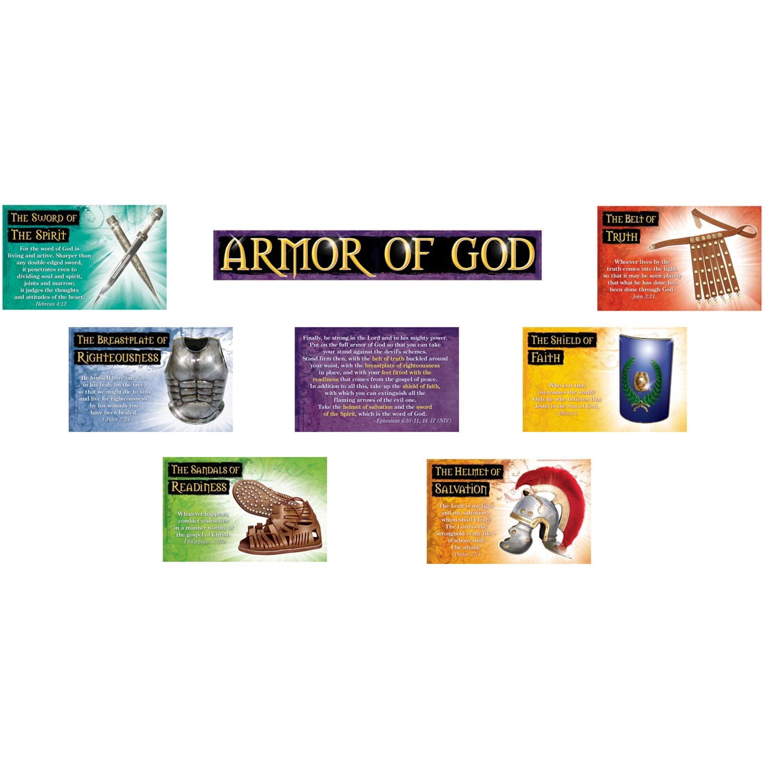 Armor Of God Bulletin Board Set by North Star Teacher Resources