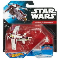 Hot Wheels, Star Wars, Republic Attack Gunship Die-Cast Spaceship Play Vehicle