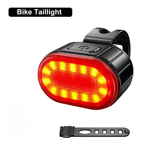 9 LED Bike Headlight Type-C Rechargeable Handlebar Flashlight for Outdoor Cycling