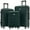 Dark Green, variant on Euroco 3 Piece ABS Hardshell Luggage Sets,Lightweight Durable Suitcase with Spinner Wheels,Carry-on & Checked Travel Luggage(20"/24"/28"),Dark Green
