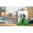 thumbnail image 2 of Ahgly Company Machine Washable Indoor Square Transitional Green Area Rugs, 5' Square, 2 of 7