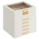 thumbnail image 1 of Joyero SONGMICS Organizador de 6 capas con 5 cajones, color blanco nube, 1 of 7