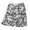 Black/White, variant on Women's Floral Stamp Print Knit Skirt #4809