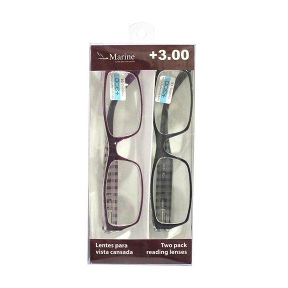 Lente Marine para vista cansada, Marine Descle eyewear 2 pack graduación +3.00.